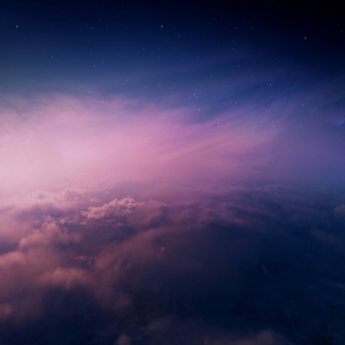 Above clouds night